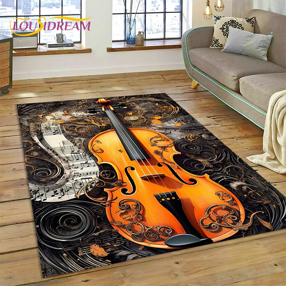 Musical Instruments Online - Dream Violin Cello Music Instrument Carpet