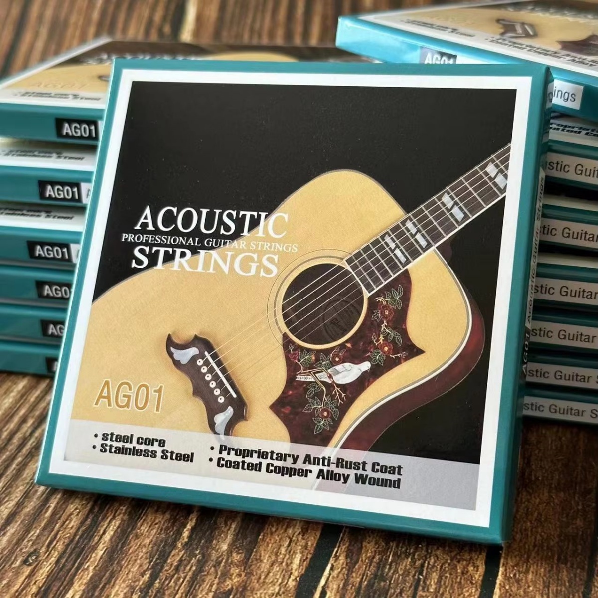 Musical Instrument With Strings - Miwayer 1 Set/6 String Acoustic Guitar