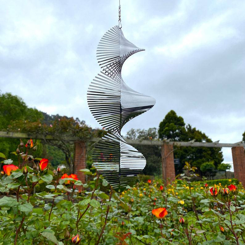 Wind Chime Tubular - 3D Rotating Wind Chimes Flip Spiral