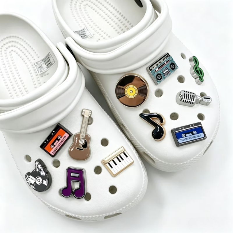 Musical Instrument Veena - 3D Musical Instrument Set Shoe Charms