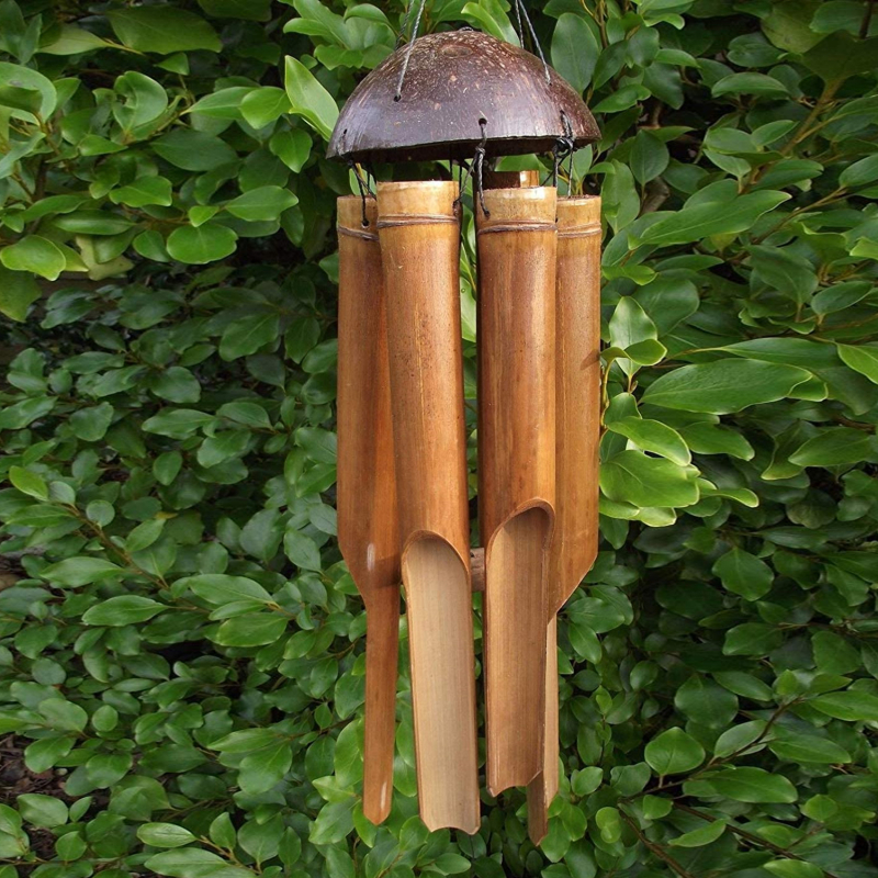 Musical Instrument Chimes - 1pc Bamboo Wind Chime Light Color