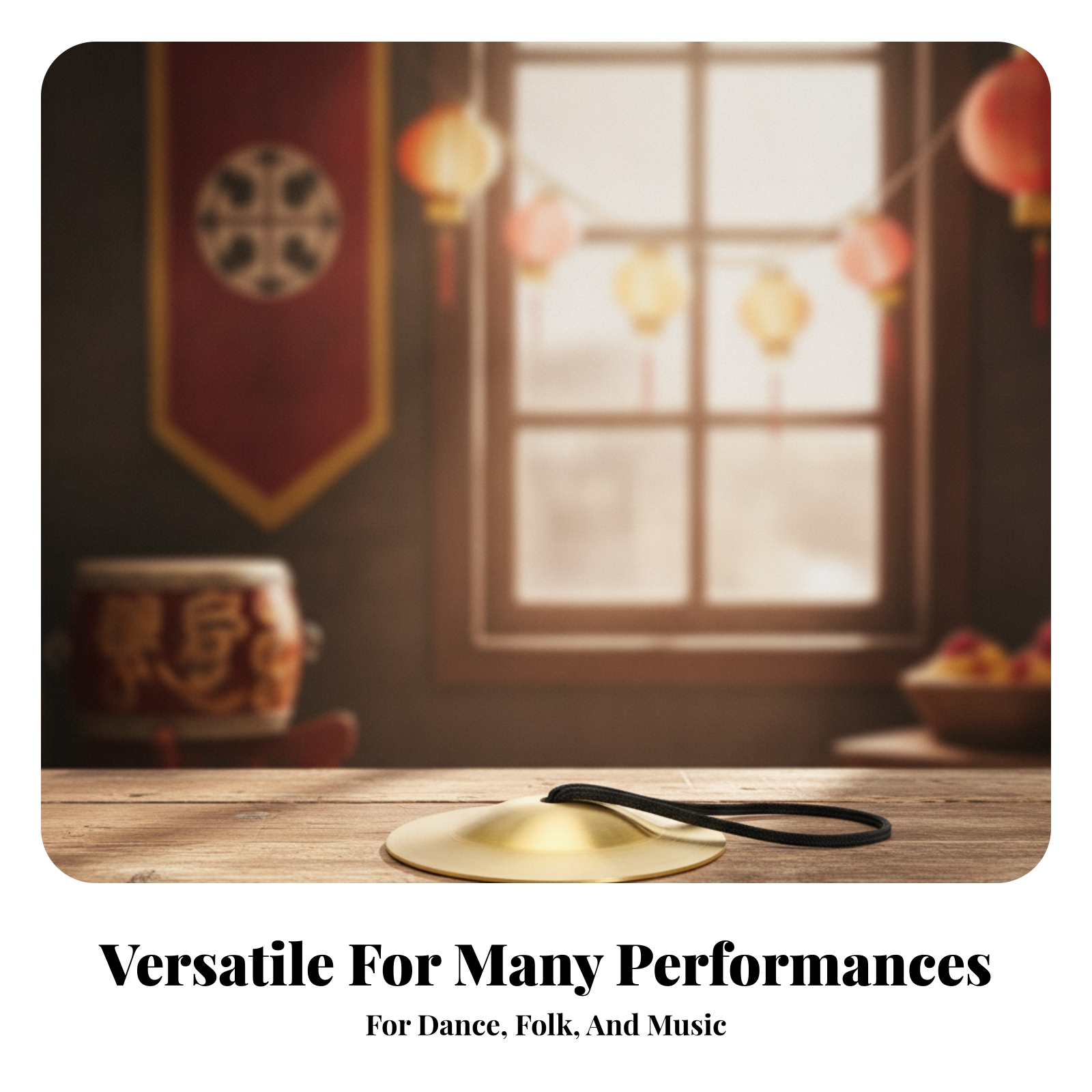 Musical Instrument Percussion - Raised Center Portable Percussion Instrument Music