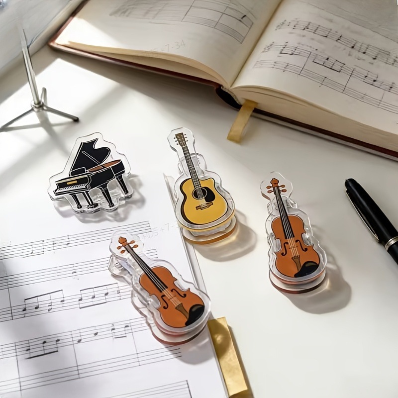 5pcs Music Clip Mini Clip Acry - Musical Instrument Coloring Pages avis et prix