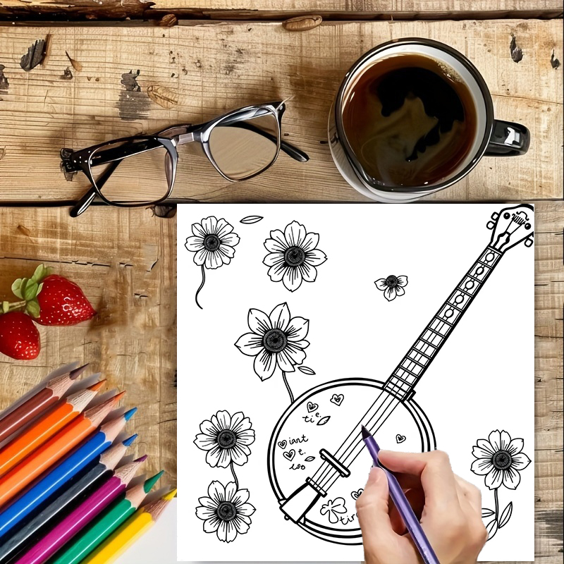 28 Pages Musical Instrument Co - Musical Instrument Coloring Pages avis et prix
