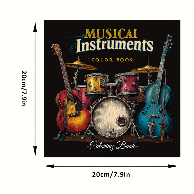 28 Pages Musical Instrument Co - Musical Instrument Coloring Pages avis et prix