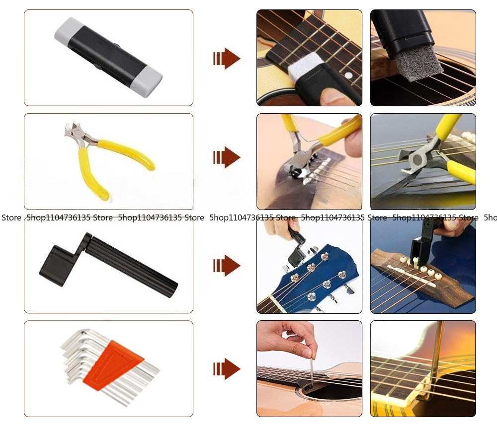 Guitar Kit Set, Musical Instru - Musical Instrument With Strings avis et prix