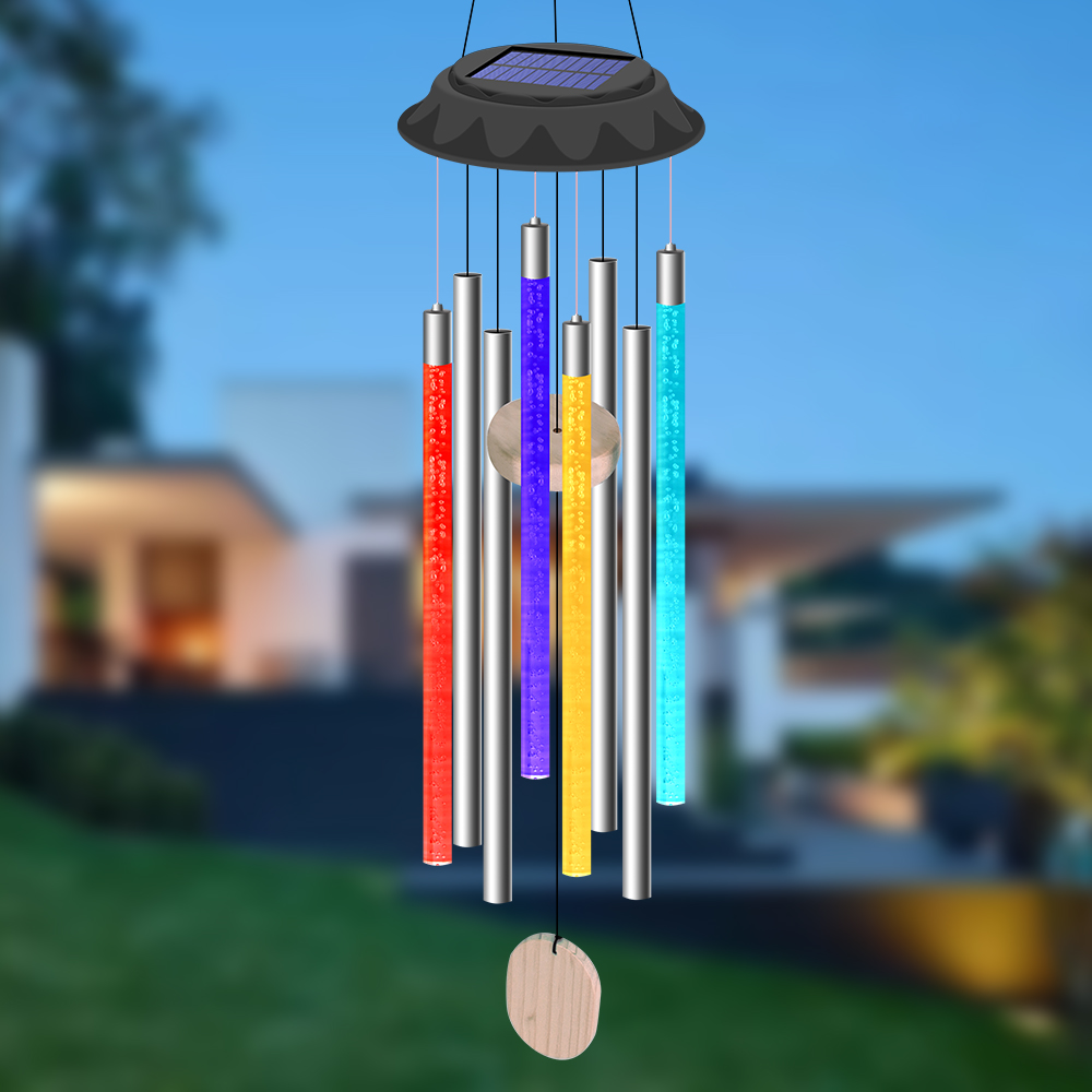 Solar Led Wind Chime Light Var - Wind Chime Tubular avis et prix