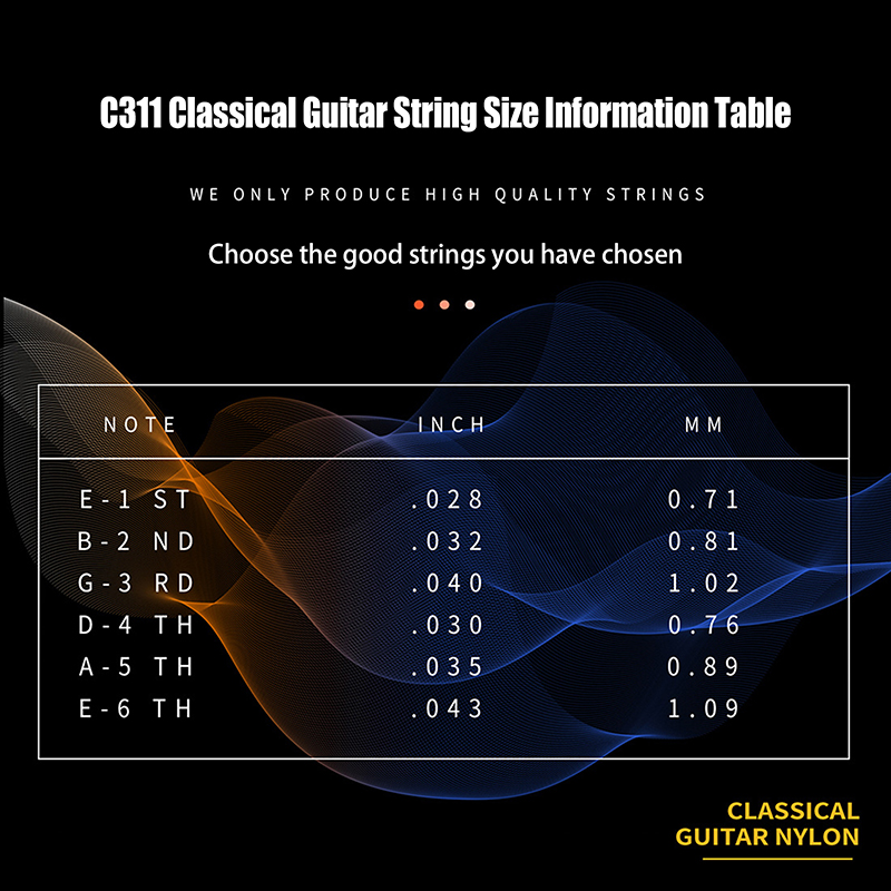 Classical Guitar Strings C311  - Musical Instrument With Strings avis et prix