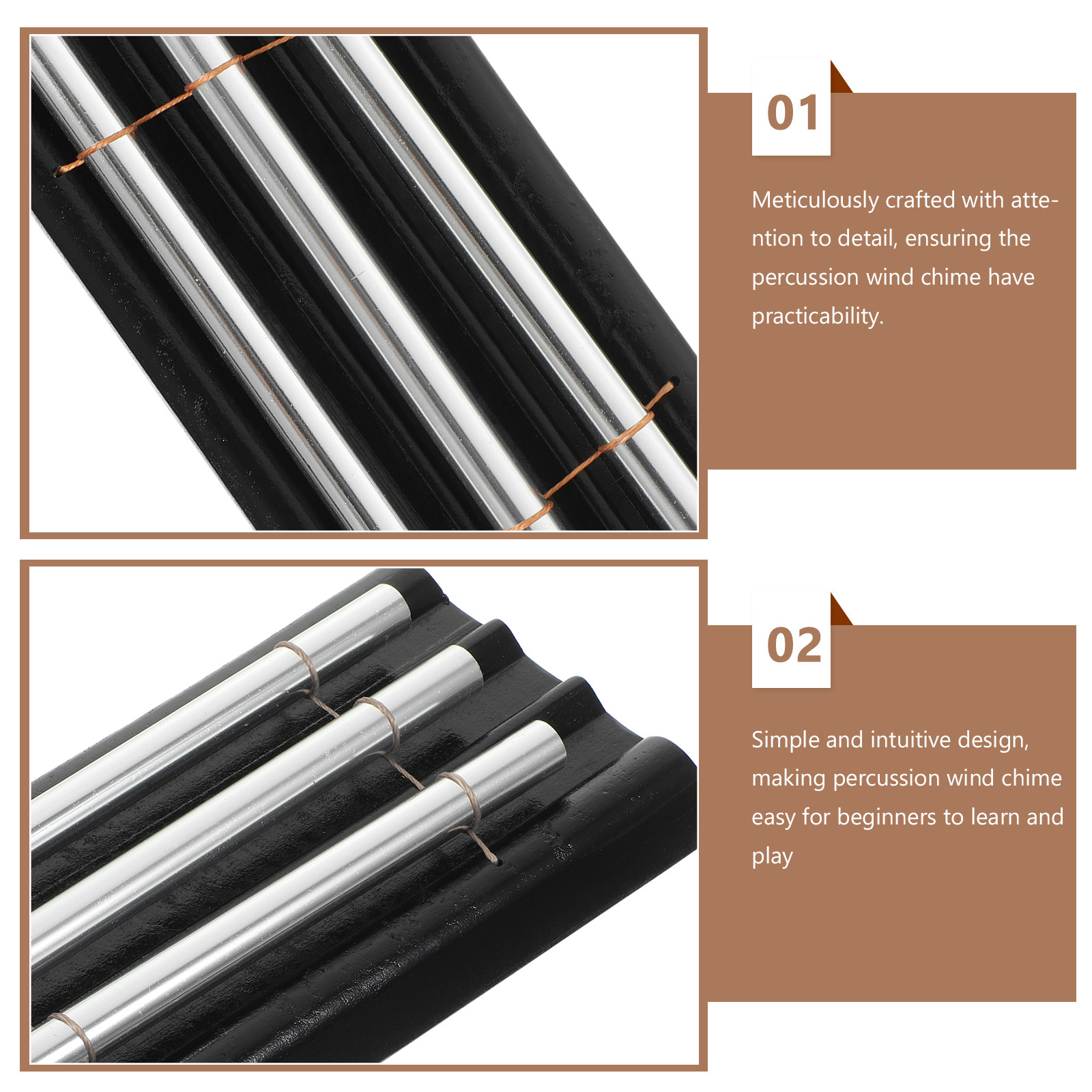 Wooden Metal Percussion Chime  - Musical Instrument Chimes avis et prix