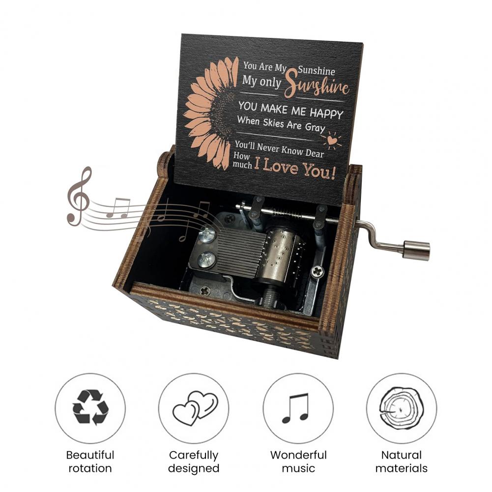 6.4* 5.2cm Mini Music Box Rota - Musical Instrument Cajon avis et prix