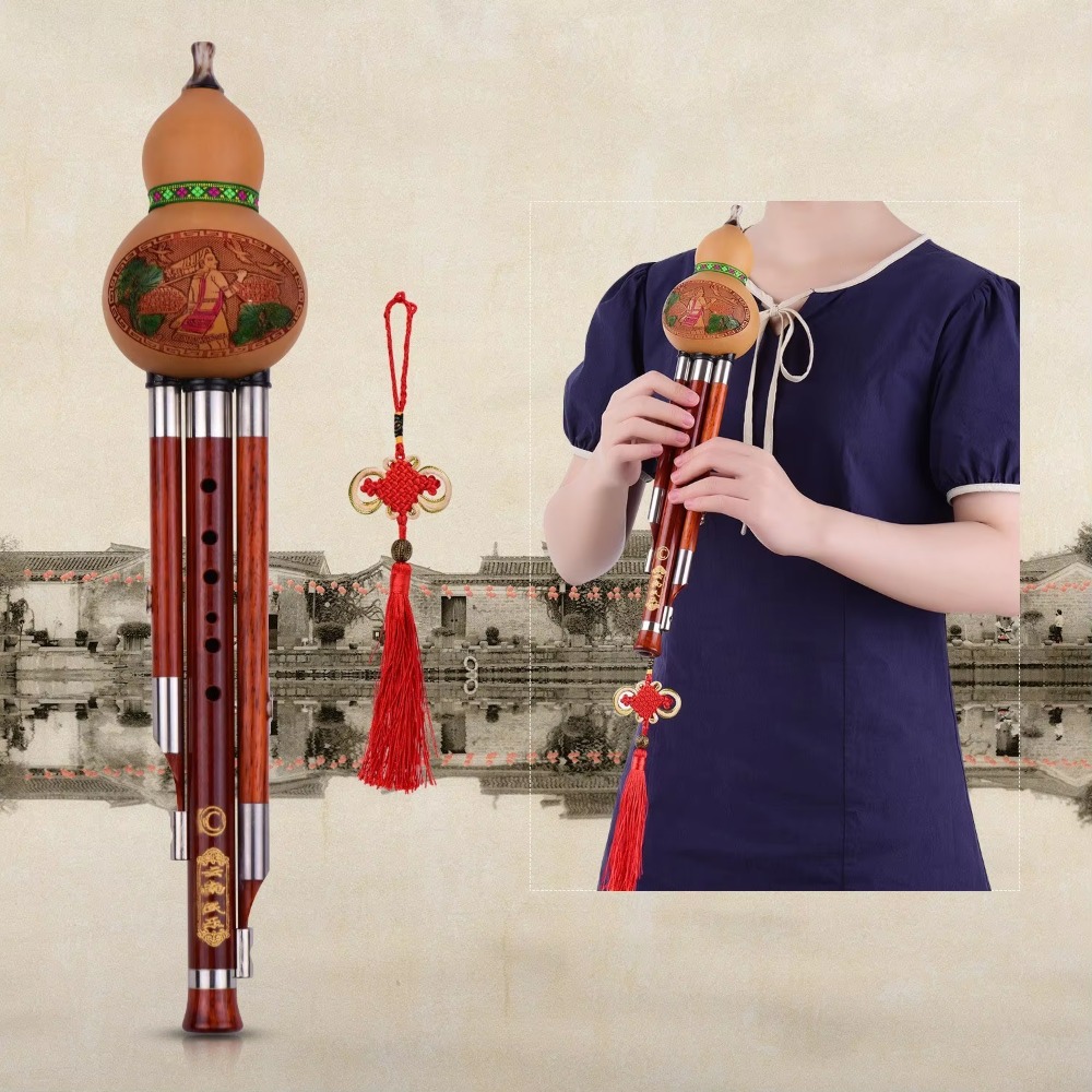 3-Tone C Key Hulusi Gourd Flut - Musical Instrument With A avis et prix