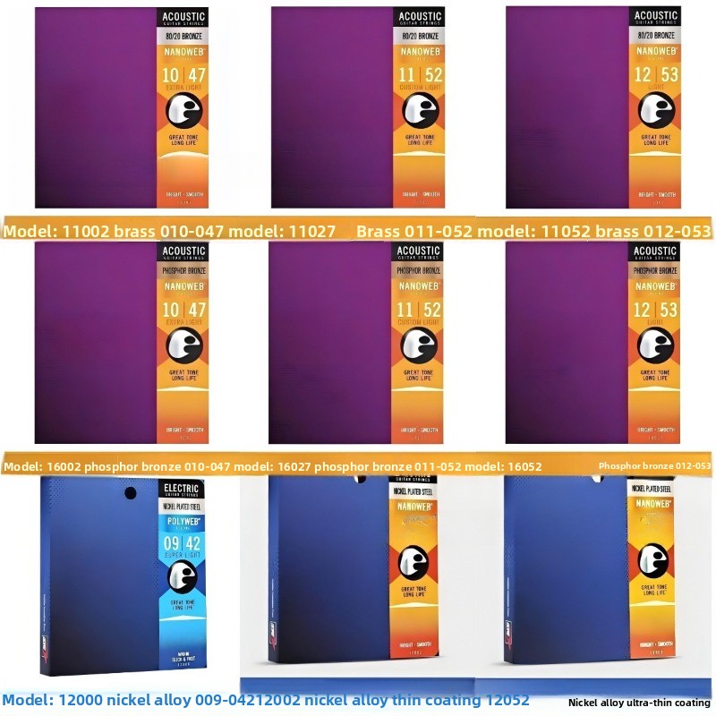 Coated Acoustic Guitar Strings - Musical Instrument With Strings avis et prix
