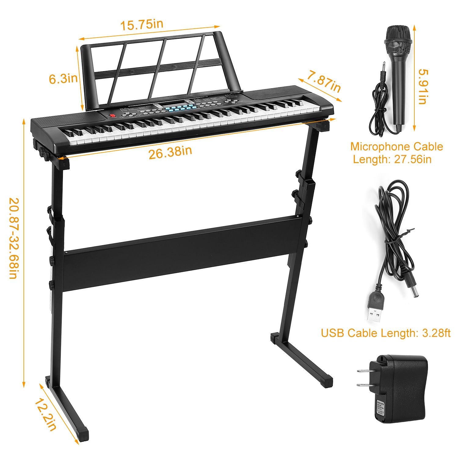 61 key children's piano toy -  - Musical Instrument Definition avis et prix