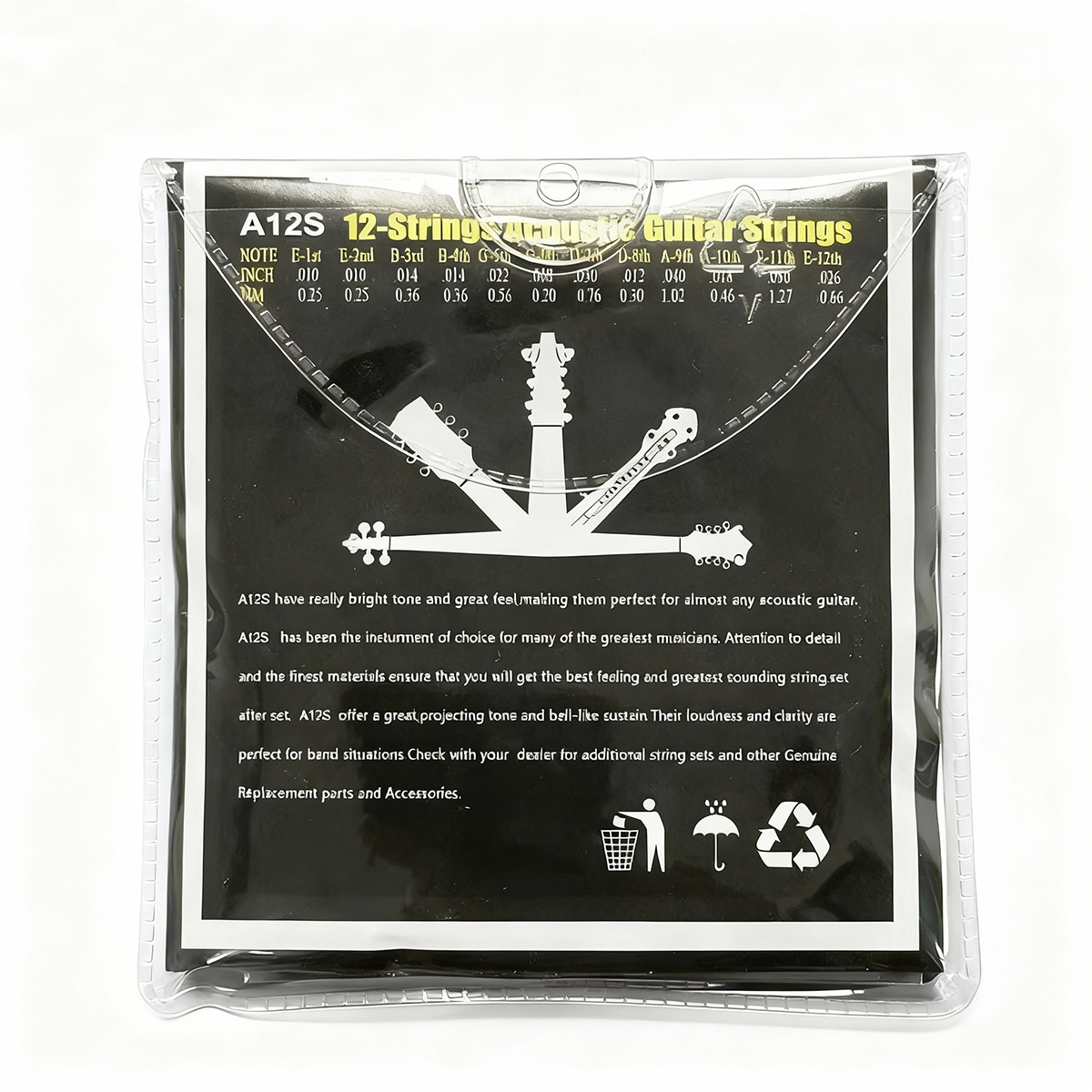 12-strings Folk Acoustic Guita - Musical Instrument With Strings avis et prix