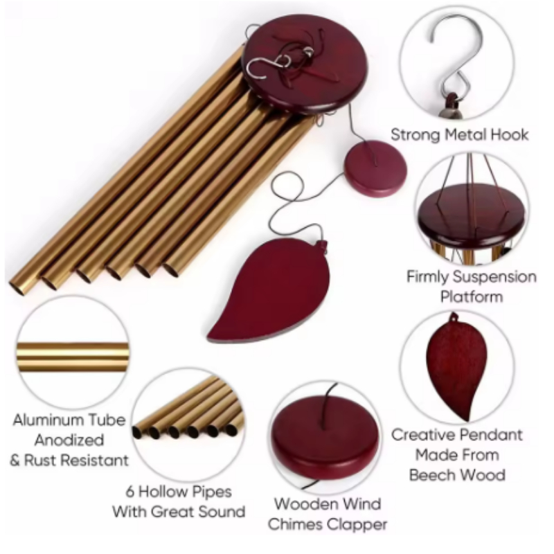 Wind Chimes - Aluminum Alloy,  - Wind Chime Tubular avis et prix