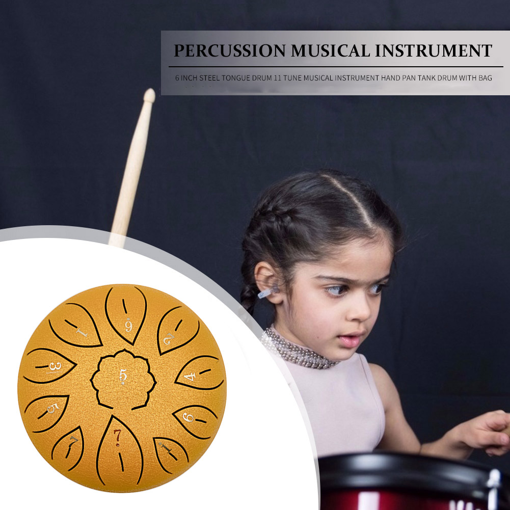 Glucophone Steel Tongue Drum 6 - Musical Instrument Percussion avis et prix