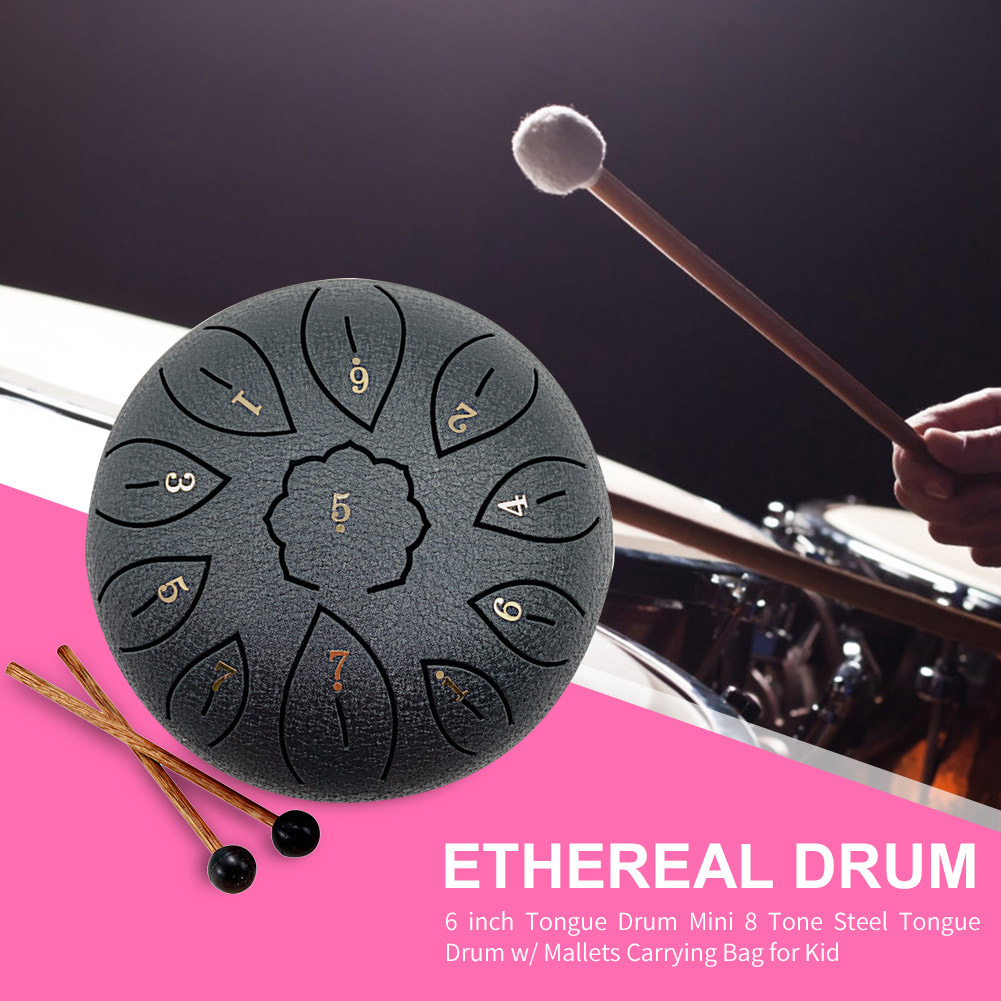 Glucophone Steel Tongue Drum 6 - Musical Instrument Percussion avis et prix