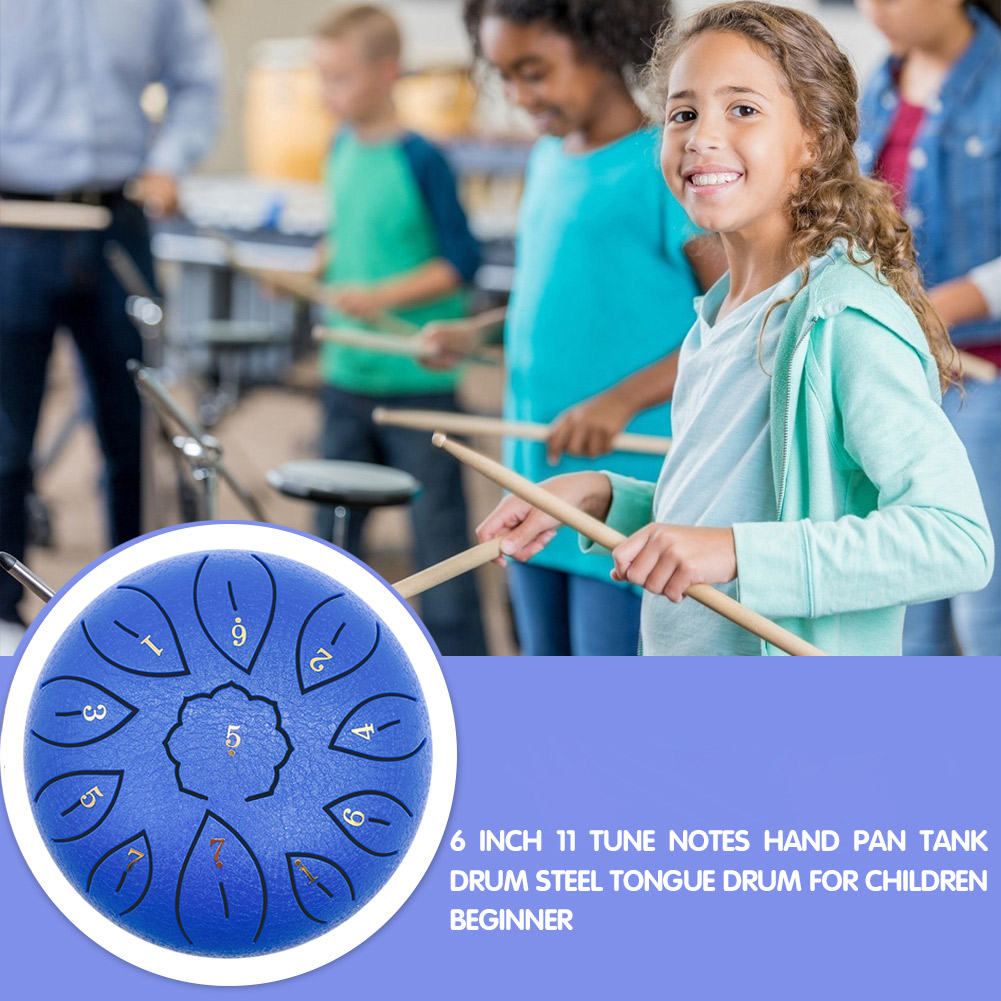 Glucophone Steel Tongue Drum 6 - Musical Instrument Percussion avis et prix