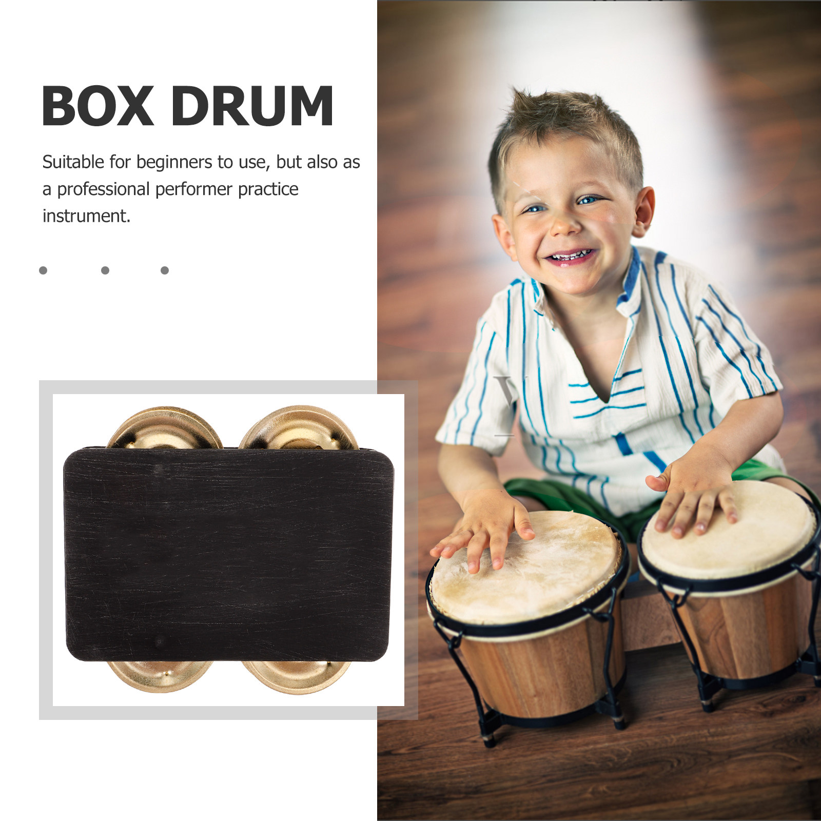 Cajon Tambourine Percussion In - Musical Instrument Cajon avis et prix