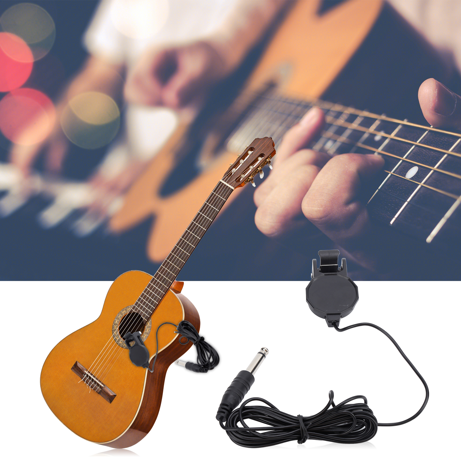 Clip-On Pickup Microphone Piez - Musical Instrument Ukulele avis et prix