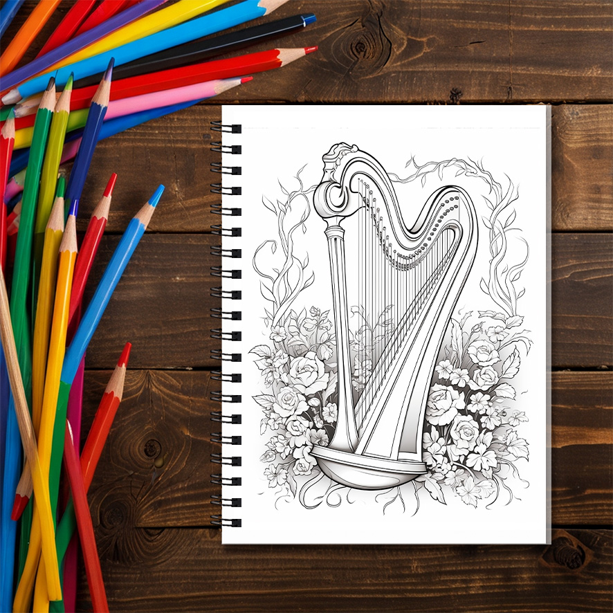 Vintage Grand Piano Musical In - Musical Instrument Coloring Pages avis et prix