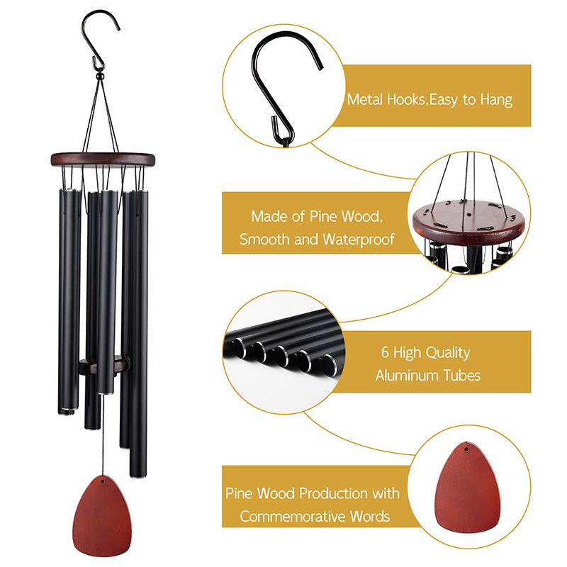 Aluminum Windchime 26inch Wind - Wind Chime Tubular avis et prix