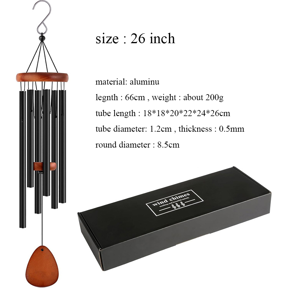 Aluminum Windchime 26inch Wind - Wind Chime Tubular avis et prix