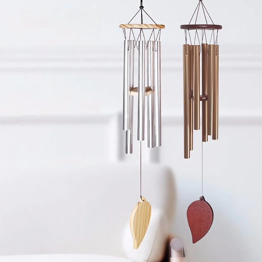 Silver 6 Tube Wind Chime Chape - Wind Chime Tubular avis et prix