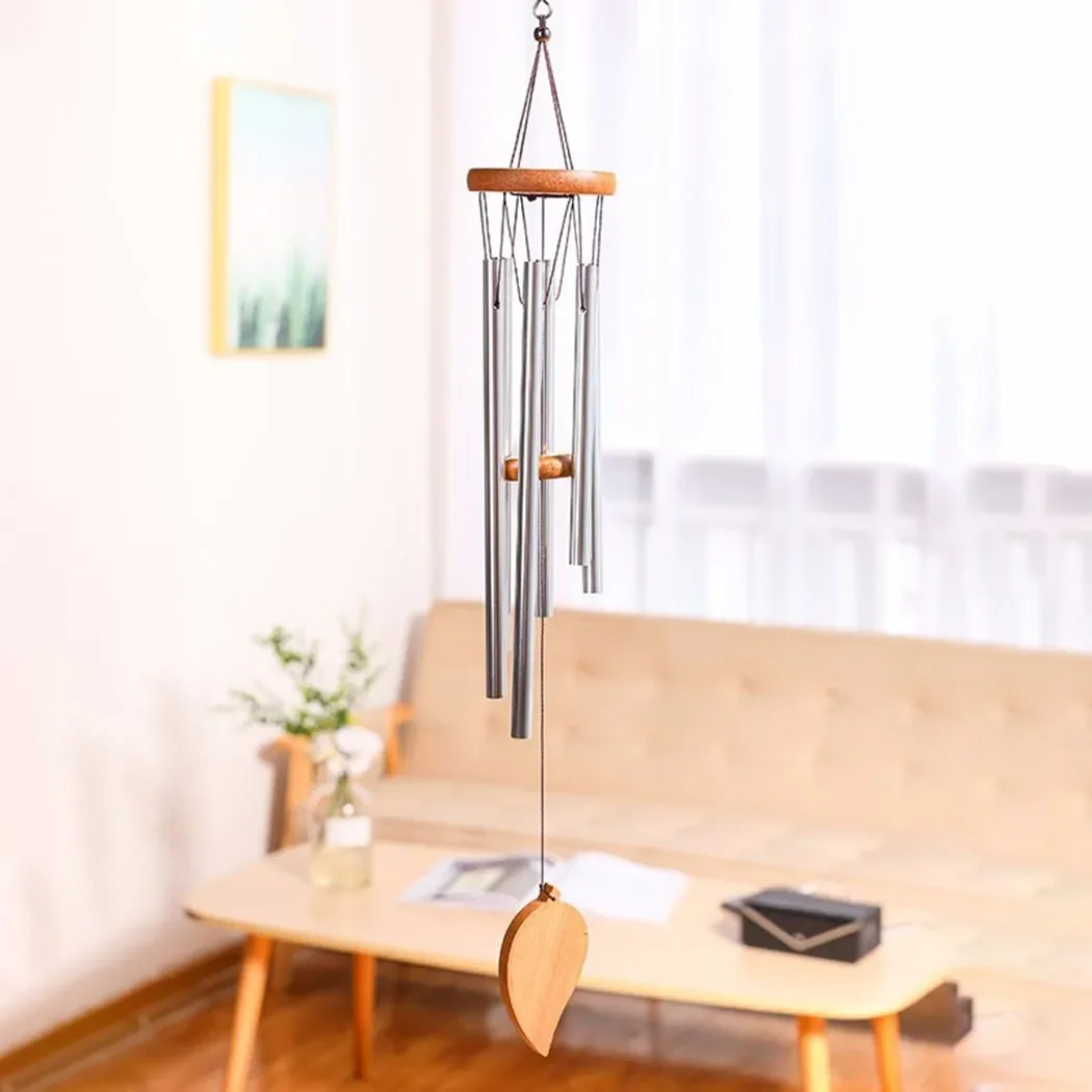 Silver 6 Tube Wind Chime Chape - Wind Chime Tubular avis et prix