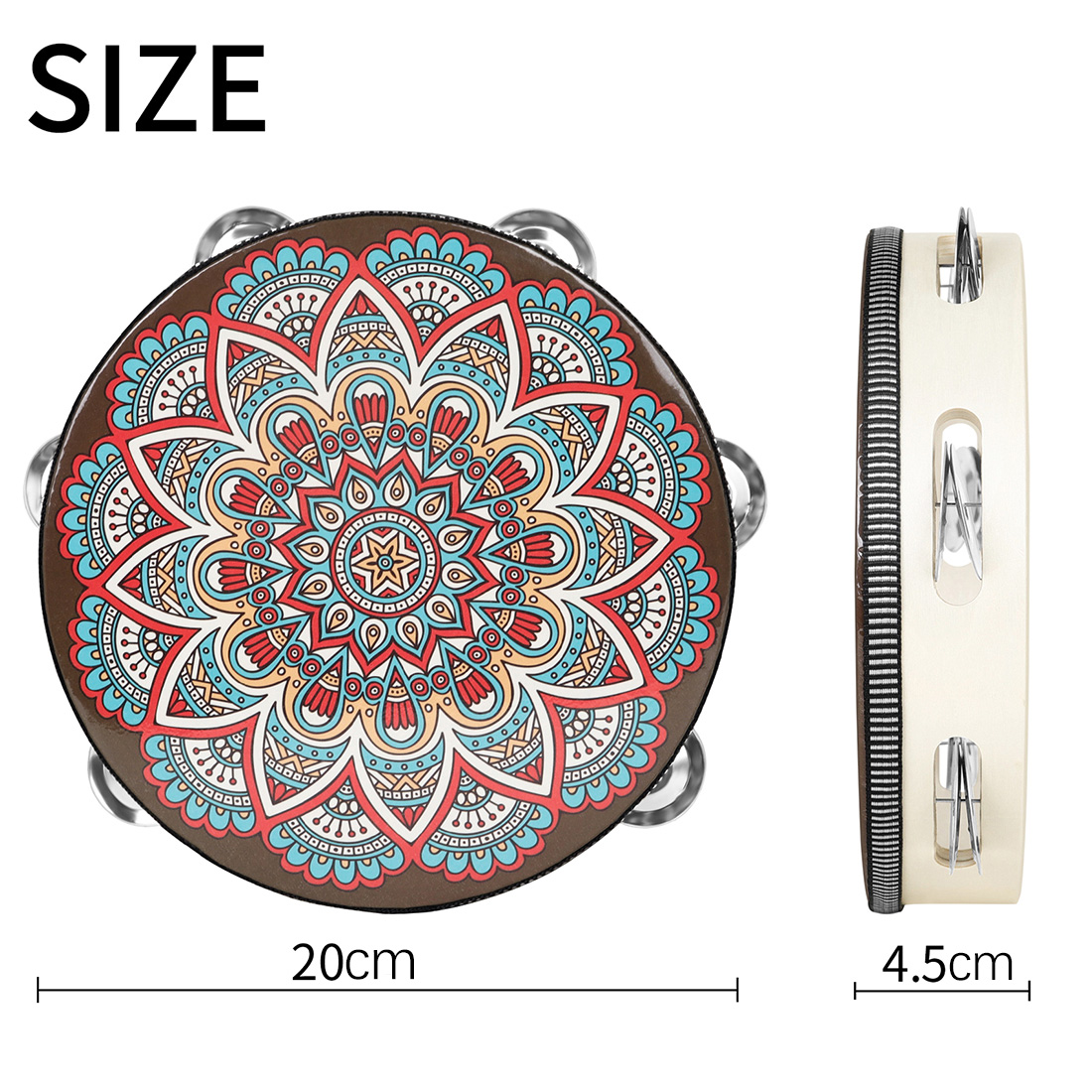 IRIN 8Inch Single Row Ancient  - Tambourine Hand Drum avis et prix