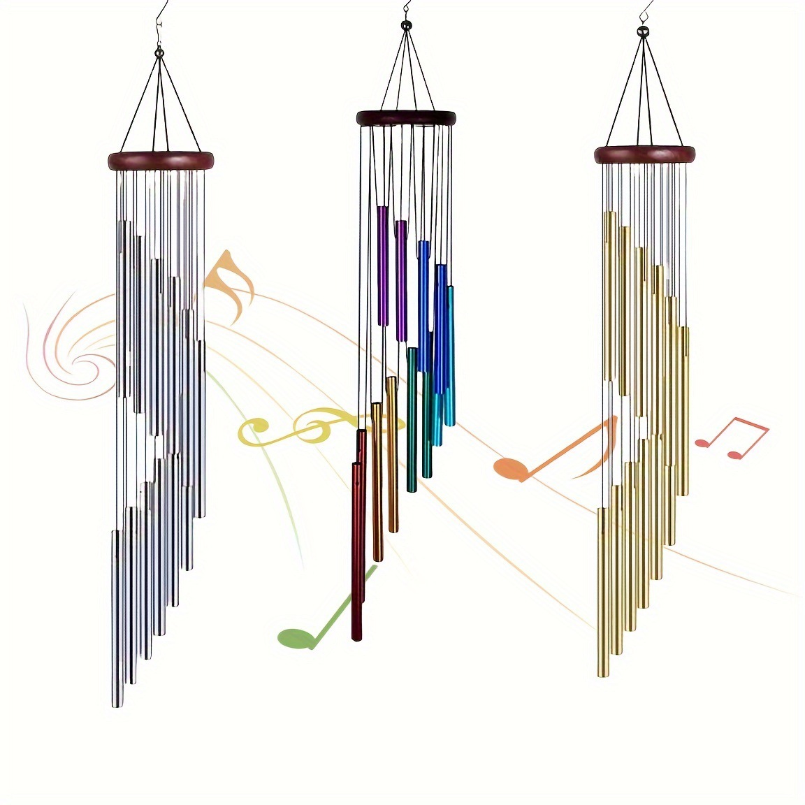 23in Wind Chime 12 Metal Alumi - Wind Chime Tubular avis et prix