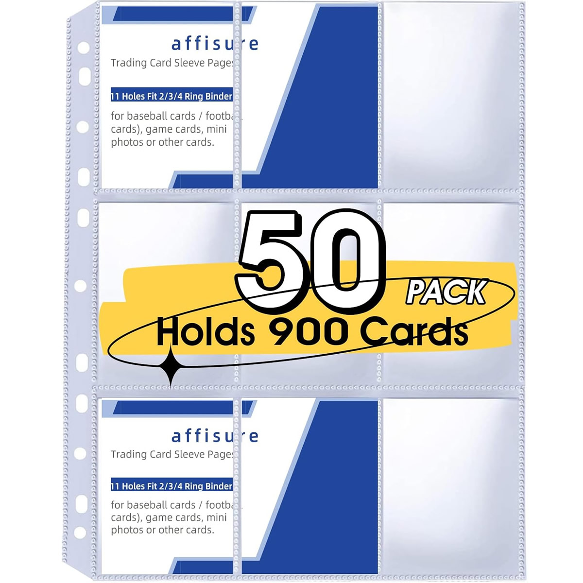 50 Pack 9 Pocket Card Sleeves  - Musical Instrument Cajon avis et prix