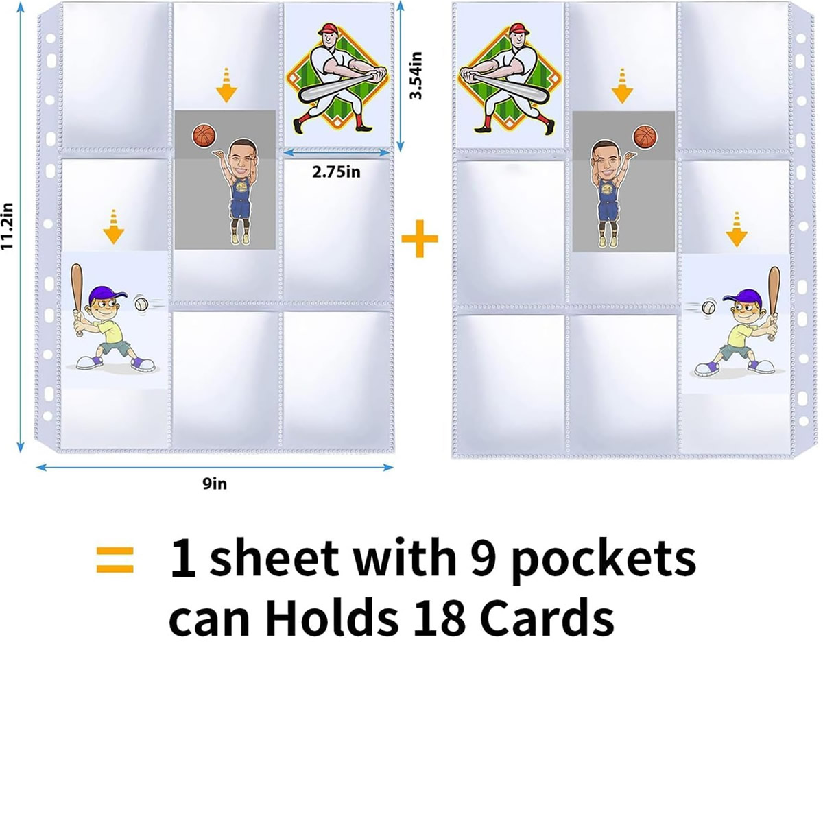 50 Pack 9 Pocket Card Sleeves  - Musical Instrument Cajon avis et prix