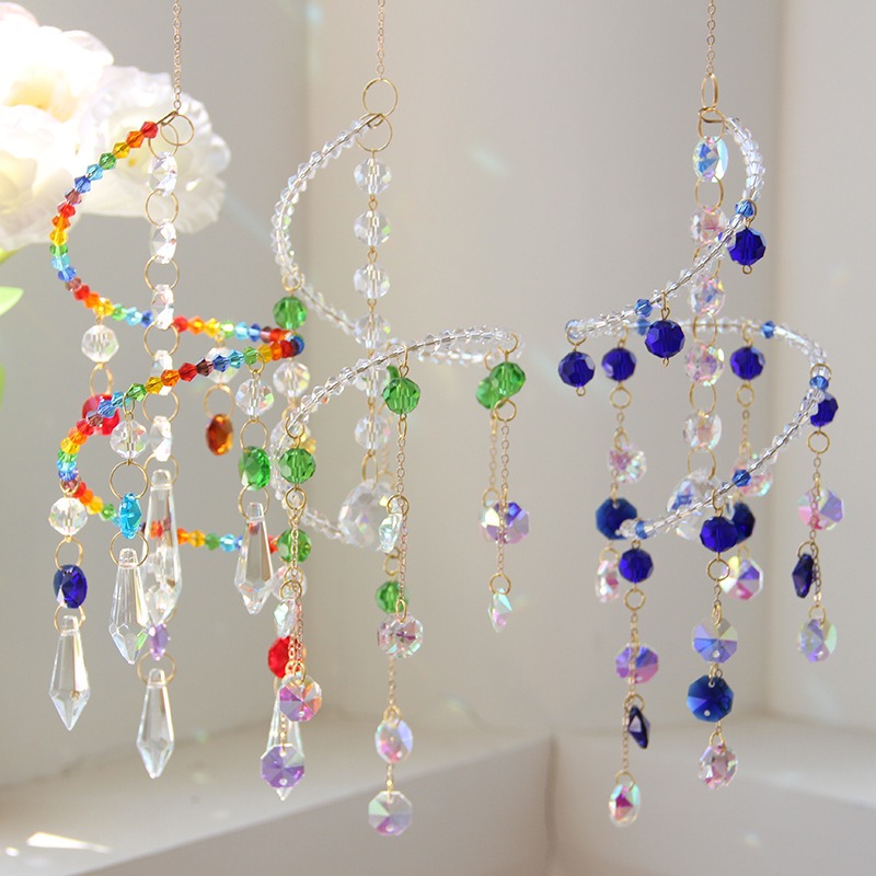 Spiral Sun Catcher Crystal Win - Wind Chime Tubular avis et prix