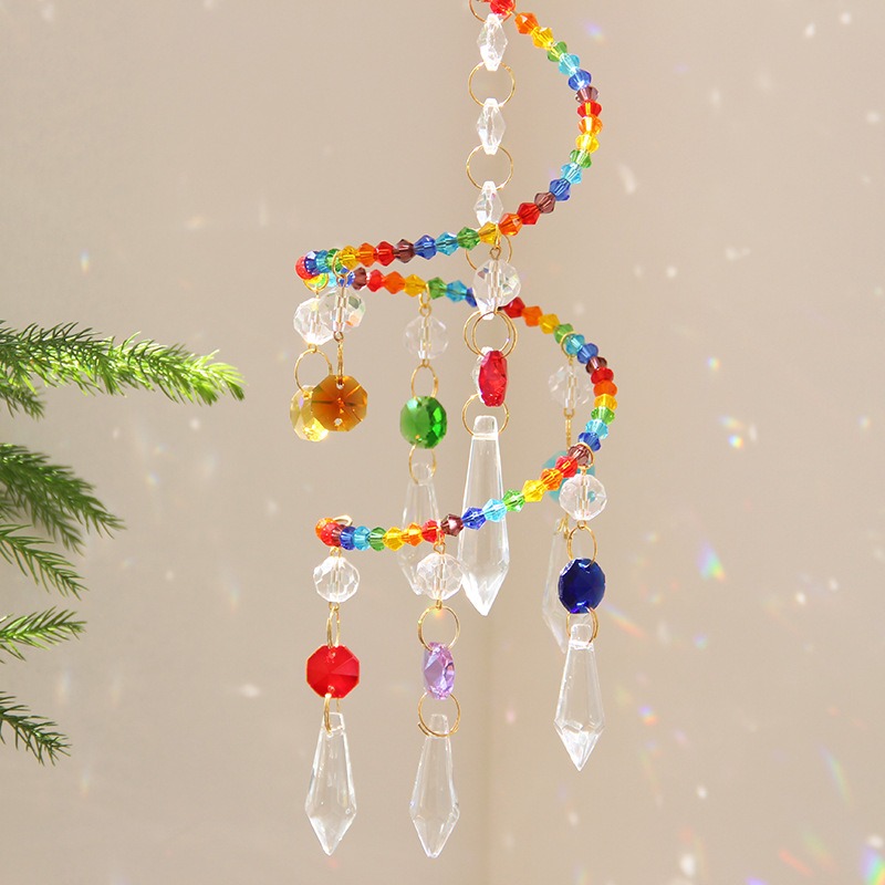 Spiral Sun Catcher Crystal Win - Wind Chime Tubular avis et prix