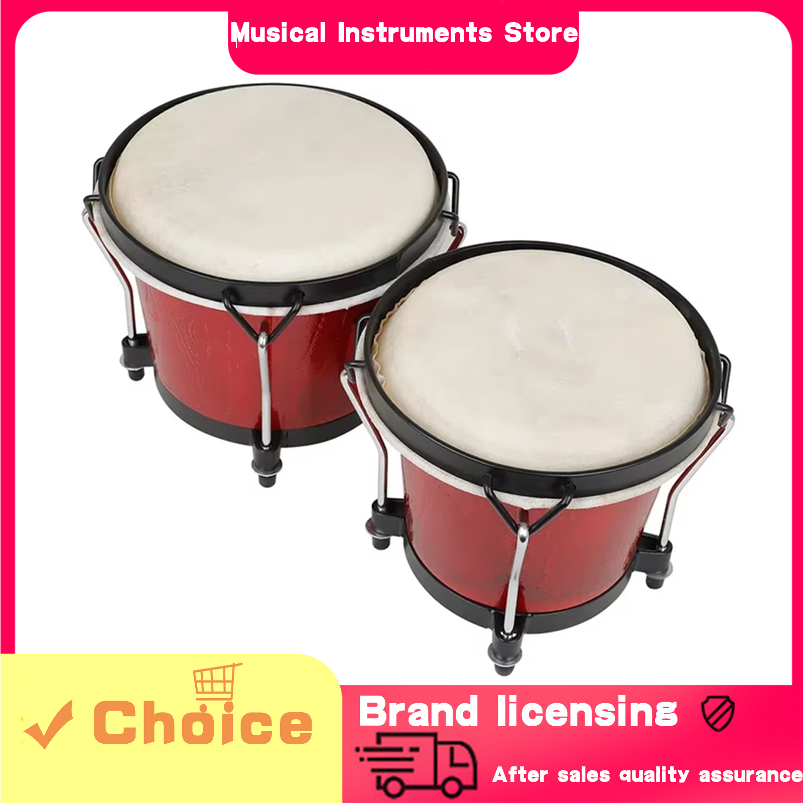 IRIN African Bongo Drums Woode - Musical Instrument Percussion avis et prix