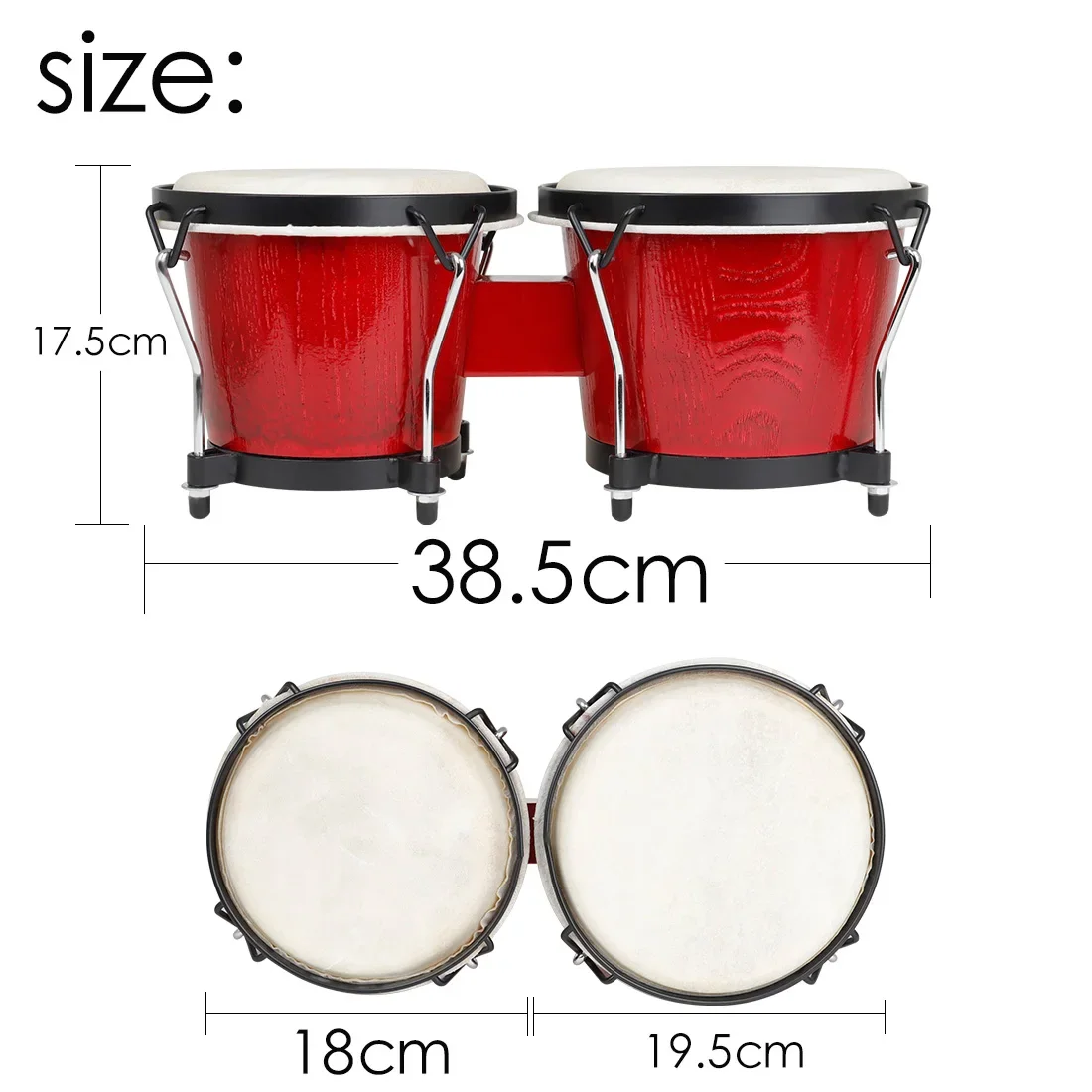 IRIN African Bongo Drums Woode - Musical Instrument Percussion avis et prix