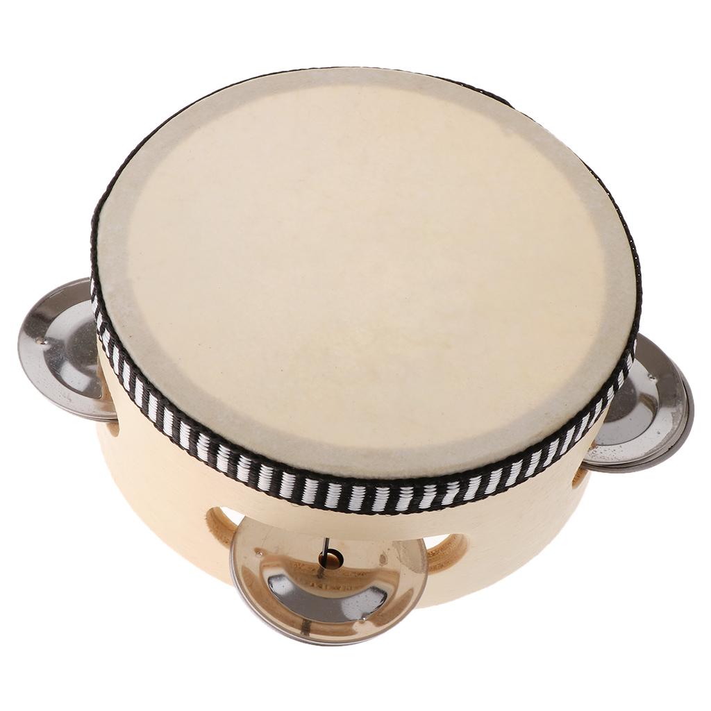 4/6inch Hand Held Wooden Tambo - Tambourine Hand Drum avis et prix