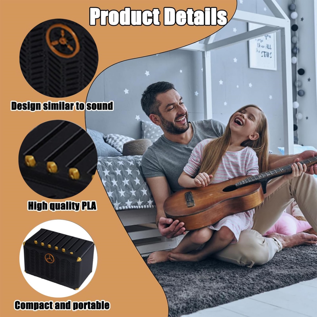 Guitar Pick Holder, 3D Printed - Musical Instrument Cajon avis et prix