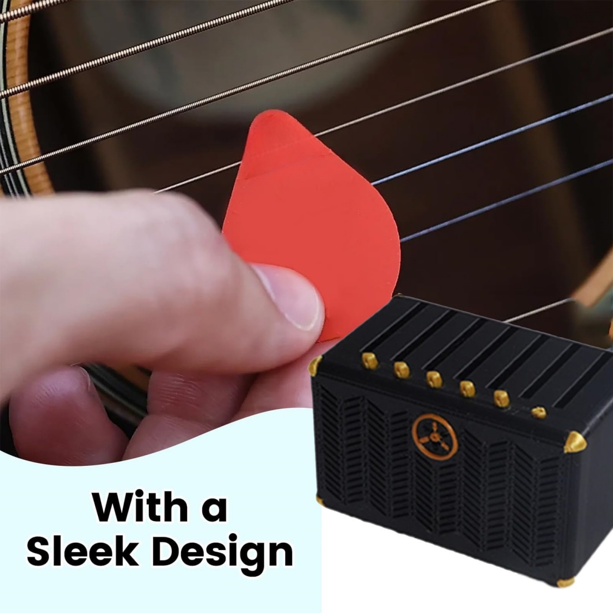 Guitar Pick Holder, 3D Printed - Musical Instrument Cajon avis et prix