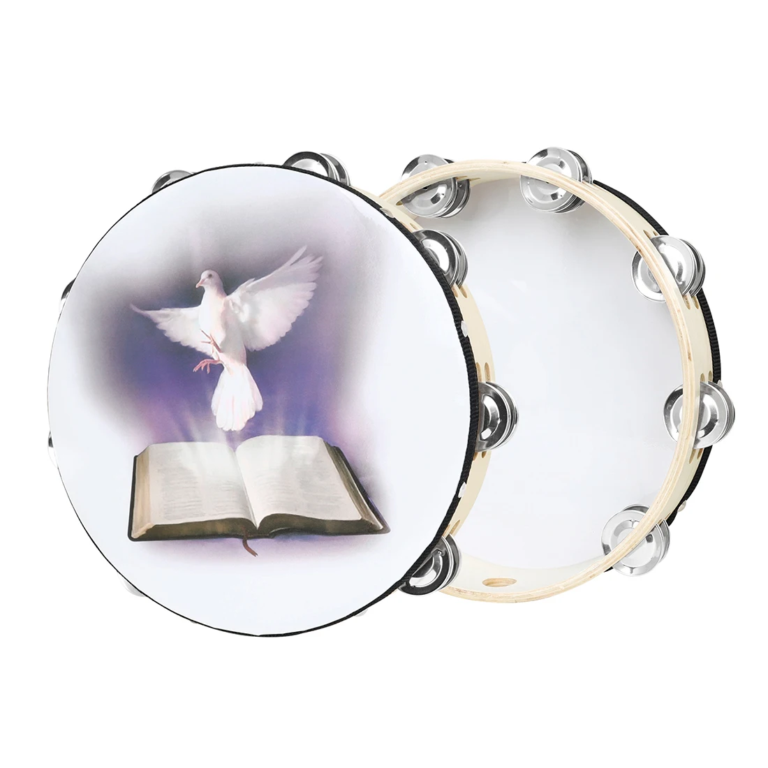 M MBAT 10-Inch Tambourine Wood - Tambourine Hand Drum avis et prix