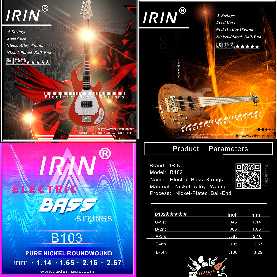 IRIN Electric Bass Strings Pro - Musical Instrument With Strings avis et prix