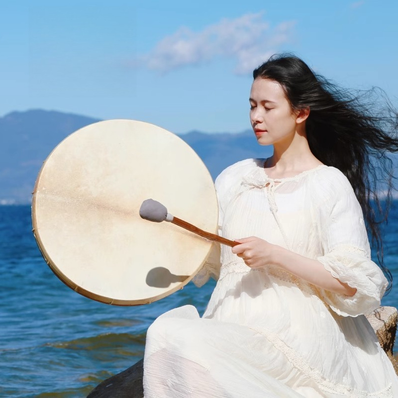 Shamanic Drum Circle Sheepskin - Musical Instrument In India avis et prix