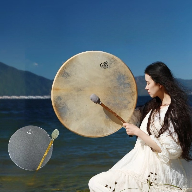 Shamanic Drum Circle Sheepskin - Musical Instrument In India avis et prix