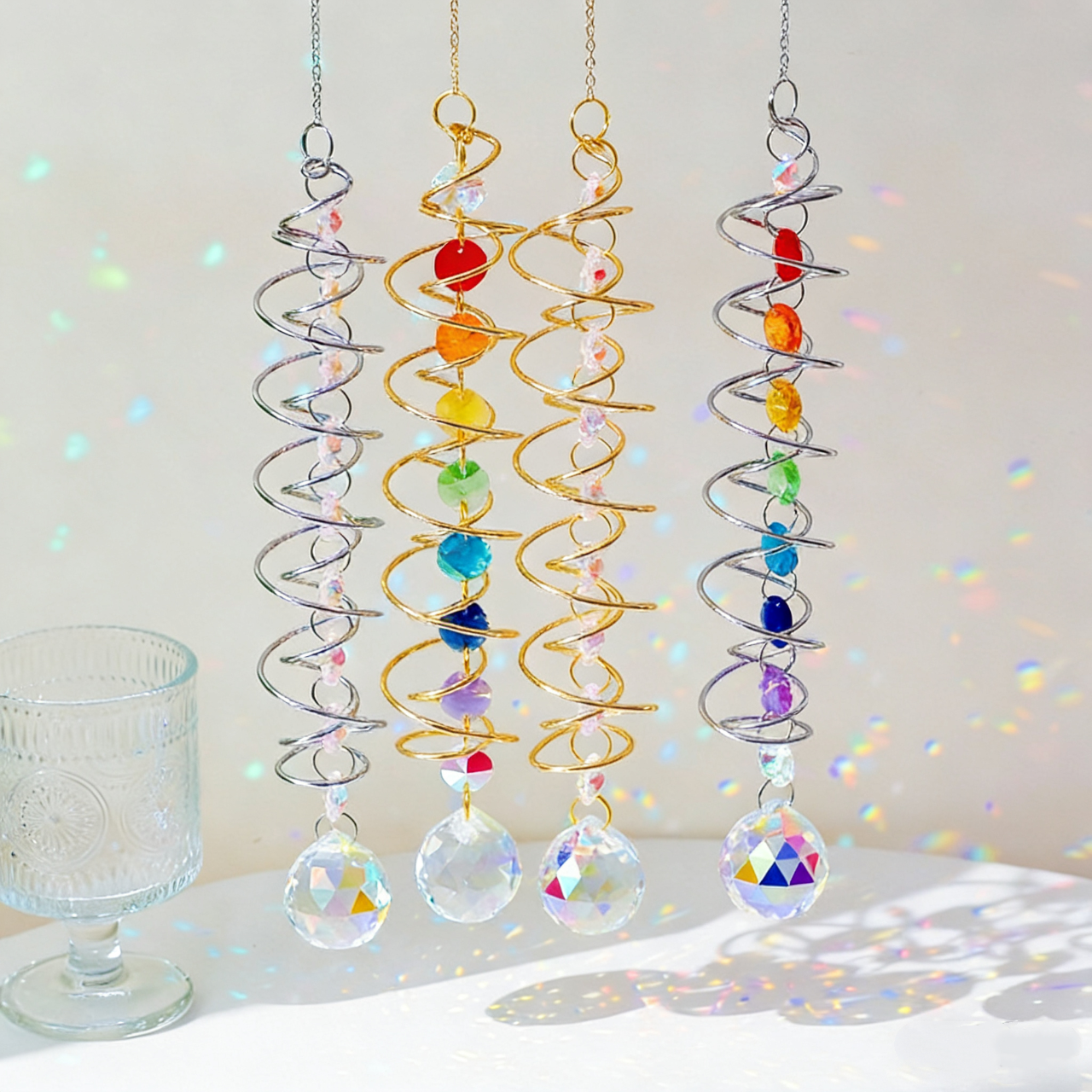 Crystal Suncatcher Gazing Ball - Wind Chime Tubular avis et prix