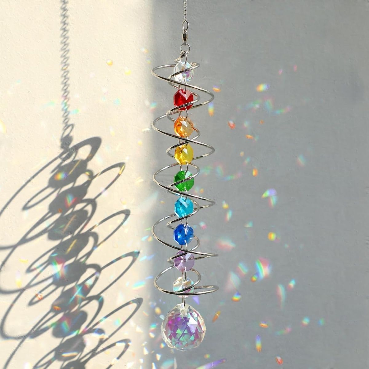 Crystal Suncatcher Gazing Ball - Wind Chime Tubular avis et prix