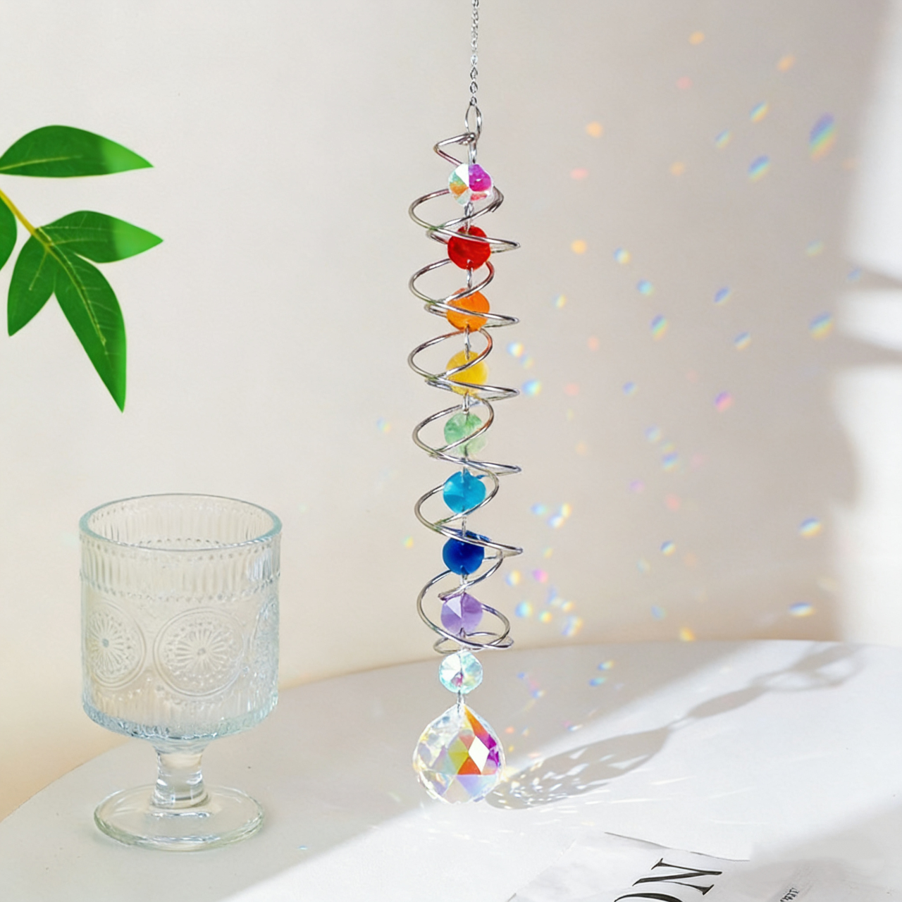 Crystal Suncatcher Gazing Ball - Wind Chime Tubular avis et prix