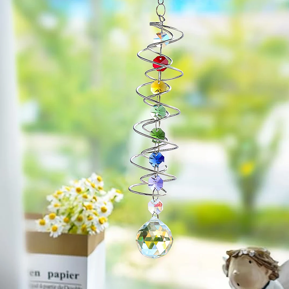 Crystal Suncatcher Gazing Ball - Wind Chime Tubular avis et prix
