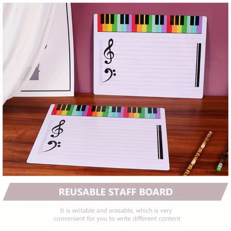 Rewritable Staff Whiteboard Mu - Musical Instrument Coloring Pages avis et prix